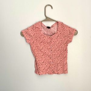 Target teens Croped pink shirt